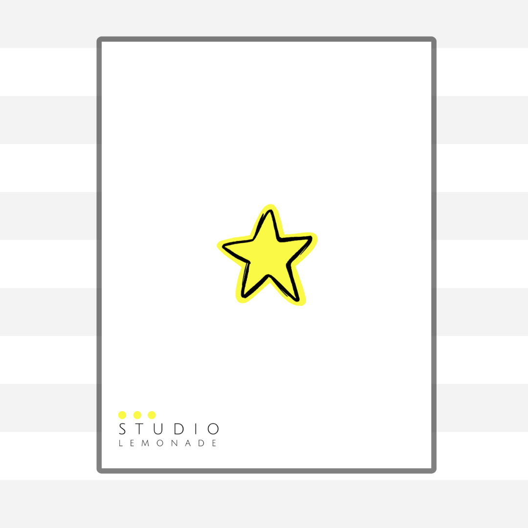 STUDIO LEMONADE - Wholesale Congratulations Card - you're a star. Greeting Card with Kraft Envelope7