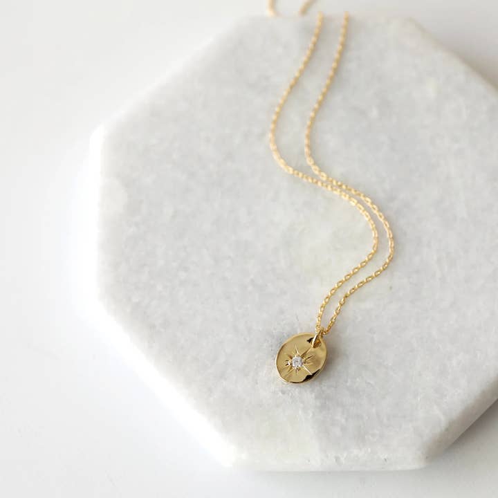 Faith & Life Christian Brands - Wholesale Pendant/Charm Necklace - "Christ In Me" 14k Gold Cubic Zirconia Christian Necklace5