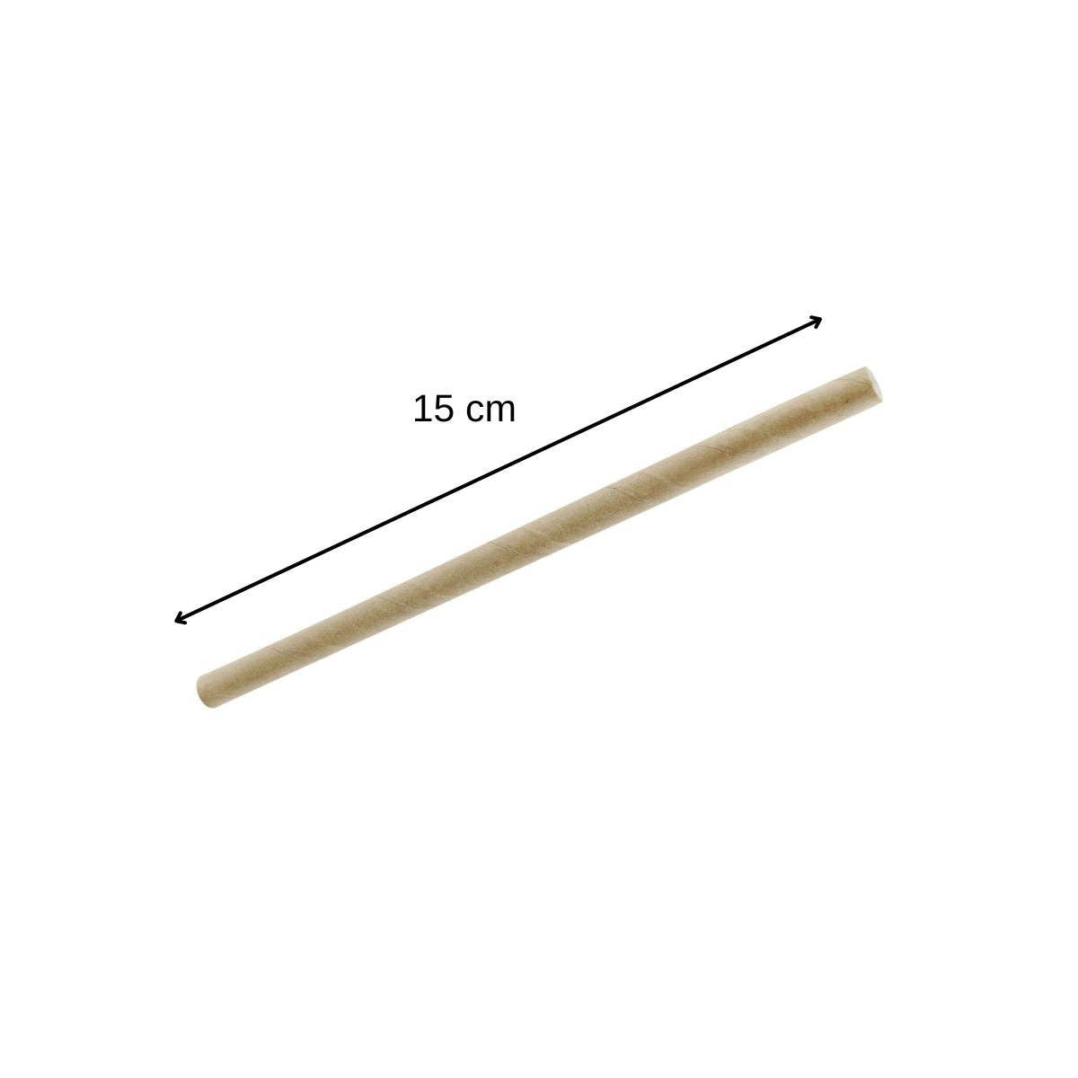 Zenker - Wholesale Drinking Straw - Box of 50 rigid brown paper straws 15 cm Fackelmann Eco Friendly2
