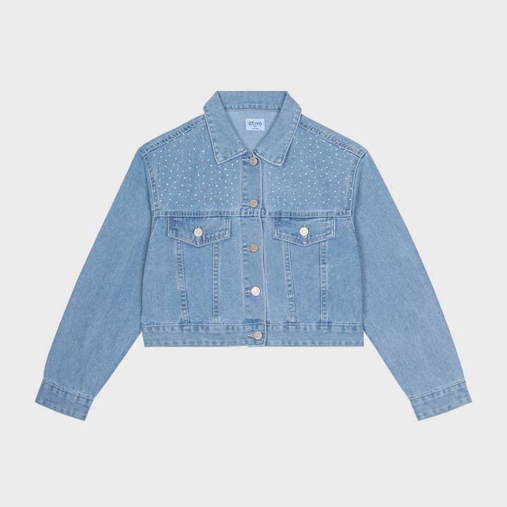 TG-XM8431-80 - Jeansjacke für Teenager-Mädchen für den Großhandel von Ativo Kids