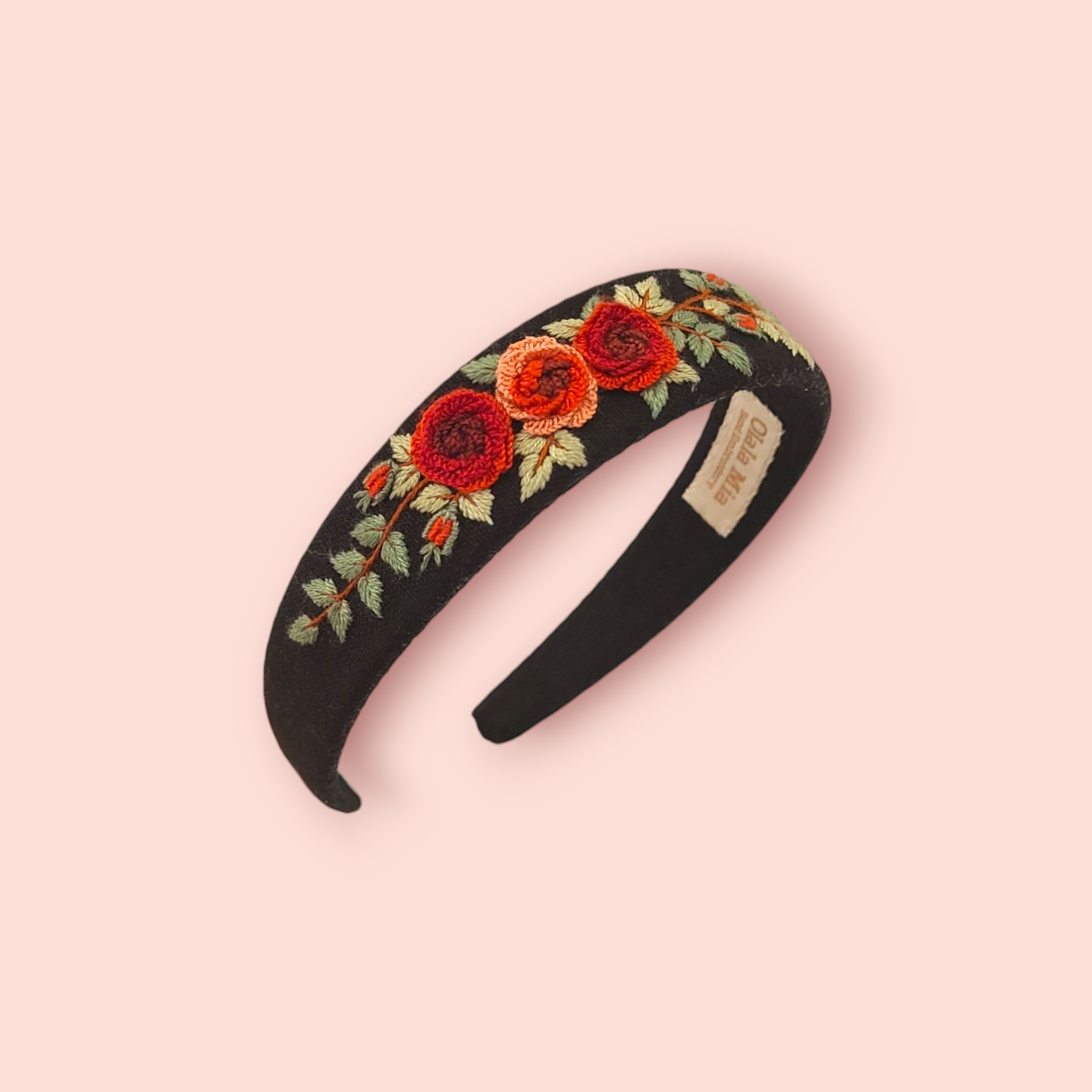 Olala Mia - Wholesale Fashion Headband - Women's - 3D Floral hand-embroidered headband1
