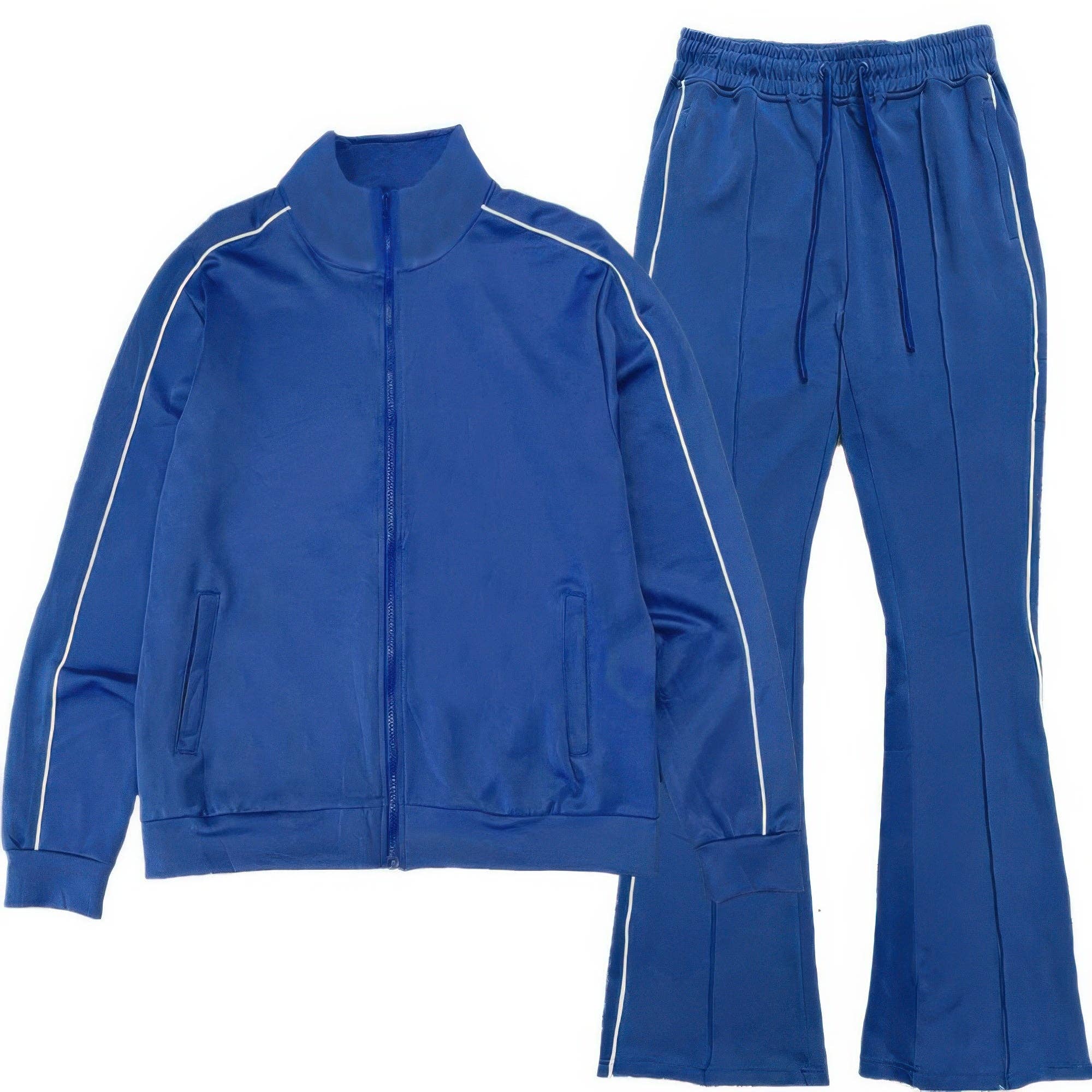 CC Wholesale Clothing - Wholesale Tracksuit - Men's - Mens Side Pipe Track Jacket1