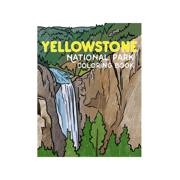 Corvidae drawings & designs – wholesale Colouring and activity book – adult – Yellowstone National Park Coloring Book