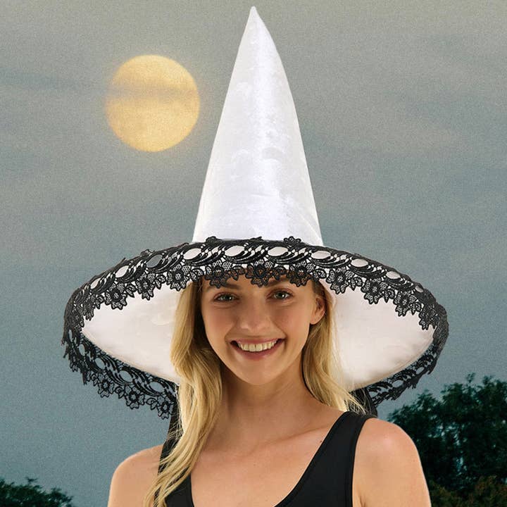 Spitzhut mit Spitzenbesatz für Halloween für den Großhandel von Madeline Love