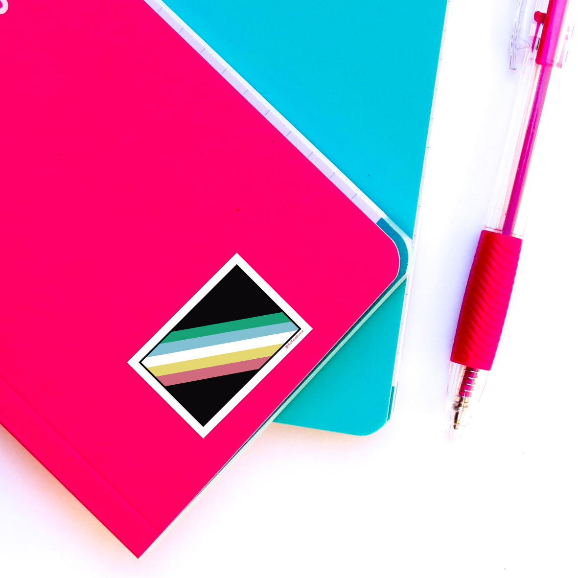 Fluffmallow (Custom duties for USA are pre-paid by us) – wholesale Sticker – Disability Pride Flag Vinyl Sticker / LGBTQ+ Sticker3