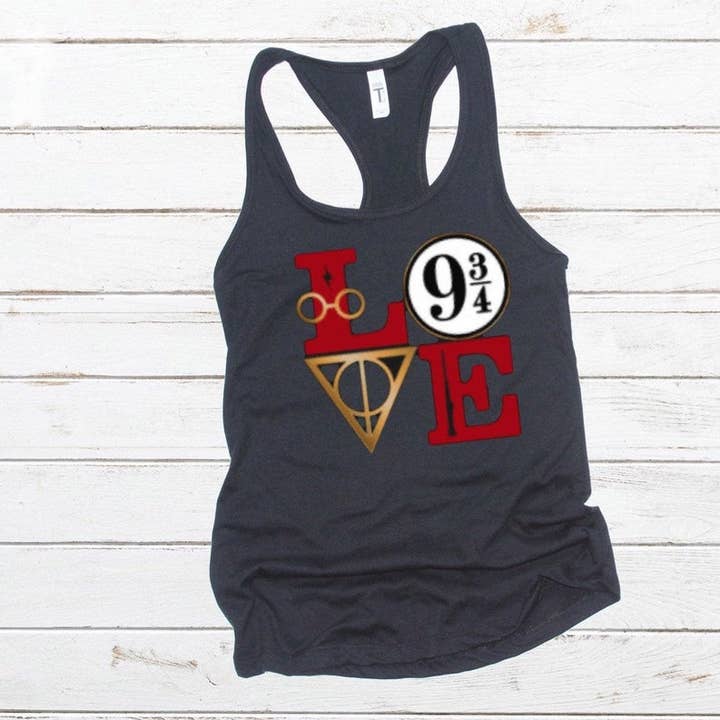 Harry Potter tank top, LOVE tank, harry potter shirt, harry potter fan for wholesale by Ruston Rose