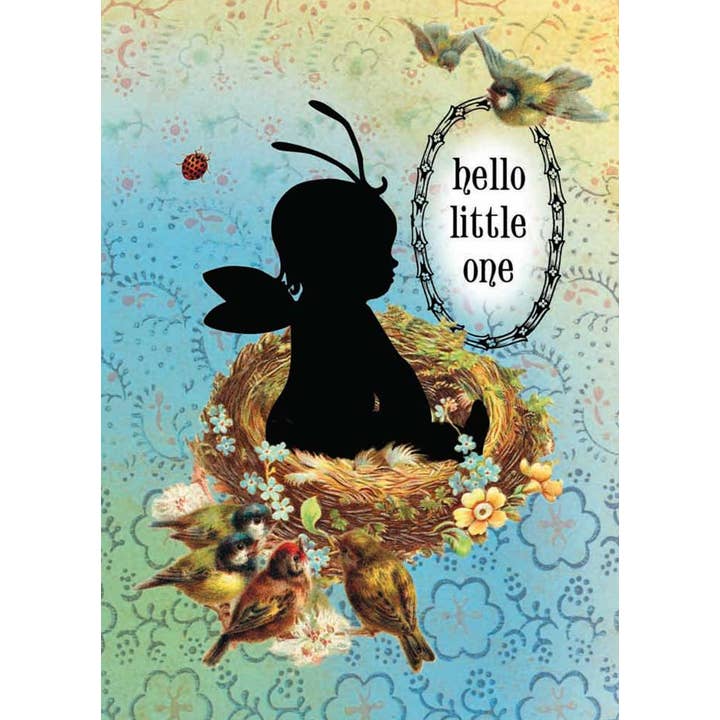 Hello Little One Greeting Card for wholesale by Potluck Press