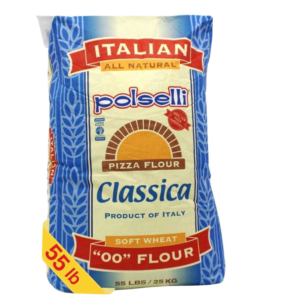 Wholesale Italian Food - Wholesale Flour - Polselli: Classica Tipo 00 Pizza Flour (Neapolitan) 55 lbs. Bag0