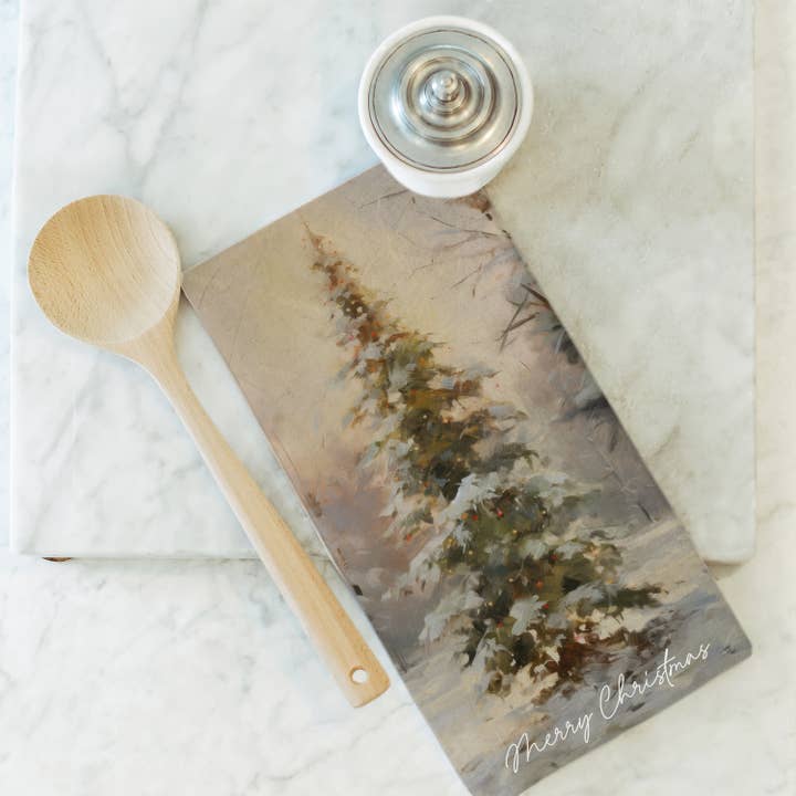 Porter Lane Home - Wholesale Tea Towel - Merry Christmas Tree Tea Towel1