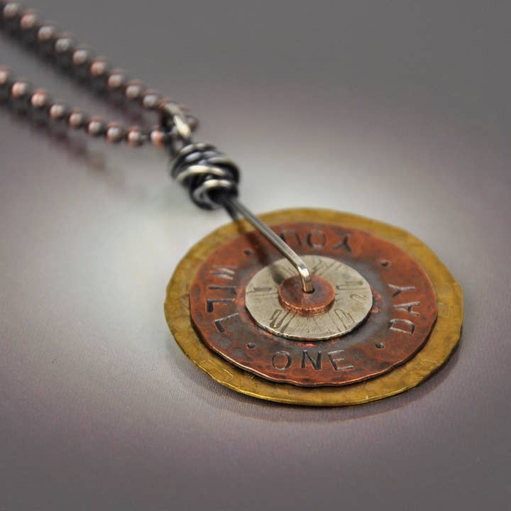 Collar Spinner - Cobre, Sterling y Latón - Estampado a mano para venta al por mayor de CB&CO