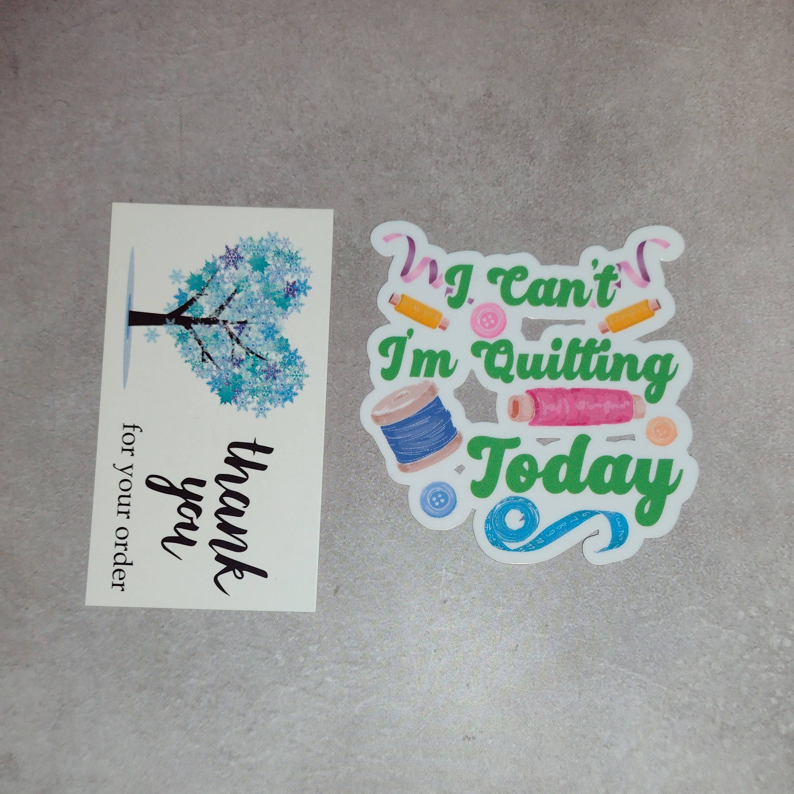 Dancing Dolphin Crafts – wholesale Sticker – I Can’t I’m Quilting Today - Quilting Sticker - Sewing Decal5