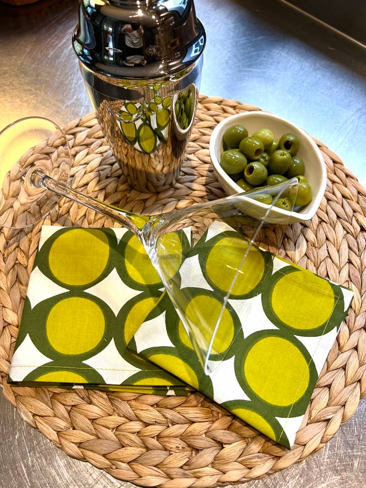 Serviettes de cocktail en coton (Lot de 4) pour la vente par See Design