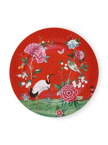 Plate Blushing Birds Red 32cm for wholesale by Pip Studio - Belle & Blue