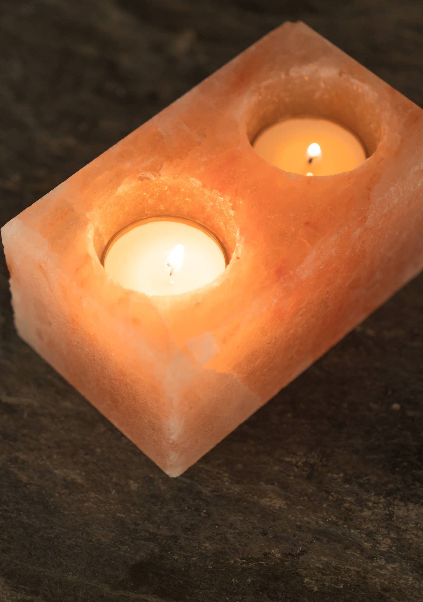 Namaste - Wholesale Candle Holder - Salt Double Tealight Holder1