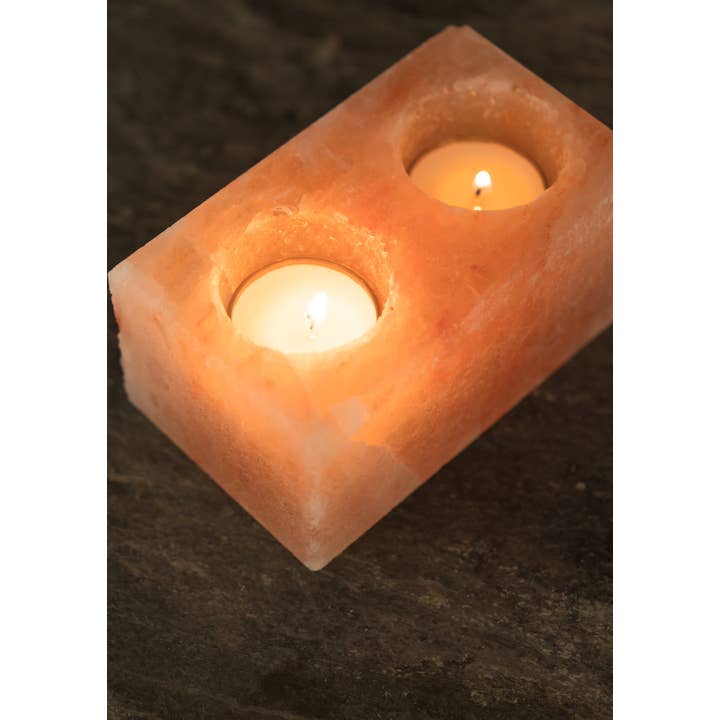 Namaste - Wholesale Candle Holder - Salt Double Tealight Holder1