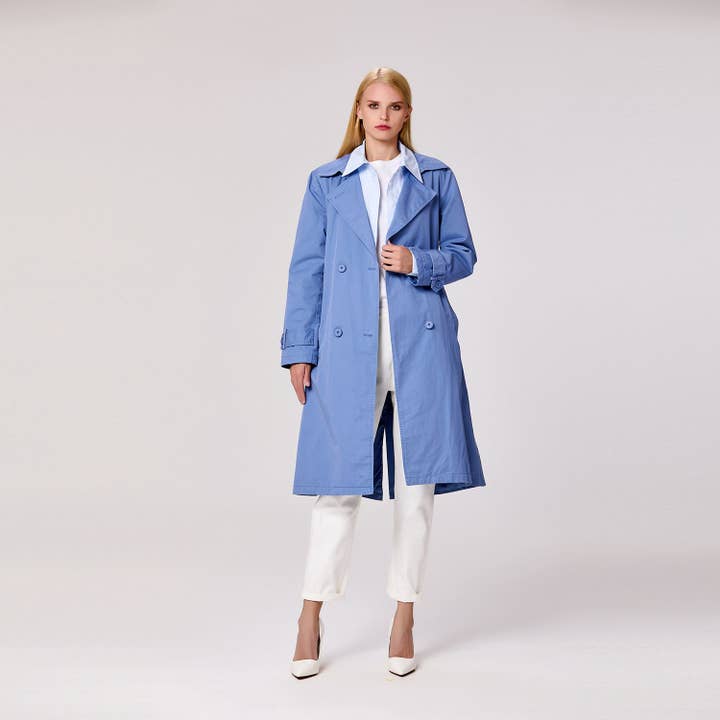 Smart and Joy - Wholesale Trench Coat - Women's - Classic-looking trench coat8
