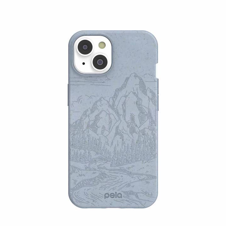 Powder Blue Rockies hoesje voor iPhone 14 voor wholesale door Open Mind Developments Corporation