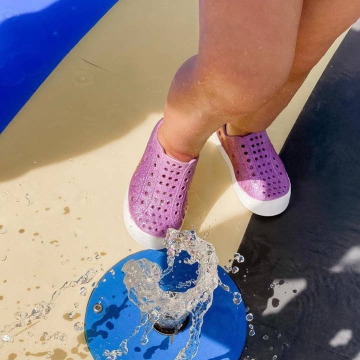 PURPLE GLITTER MERMAID - SHOOSHOOS TODDLER KIDS SHOES WATERPROOF SNEAKERS for wholesale on Faire10