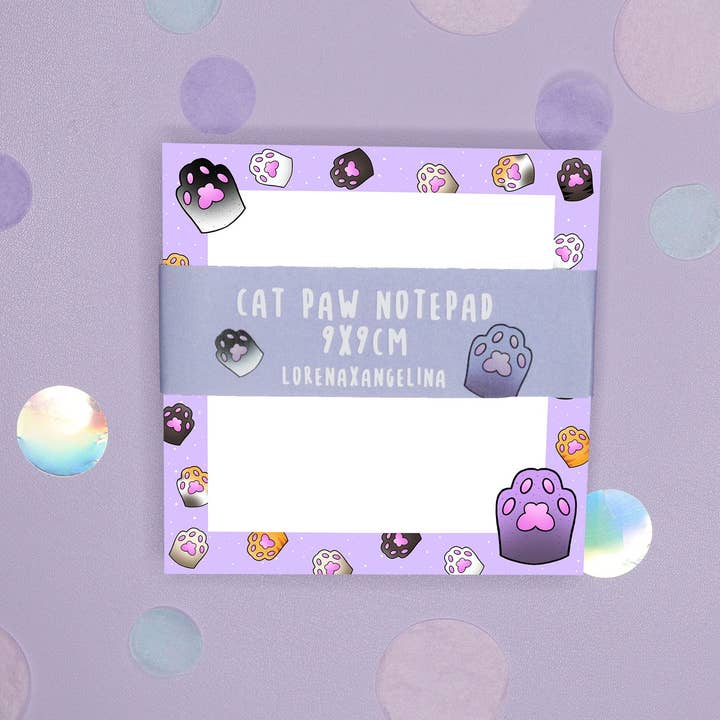 LorenaxAngelina - Wholesale Notepad - Cat Paw Notepad/Cute Kawaii Toes Sweet1