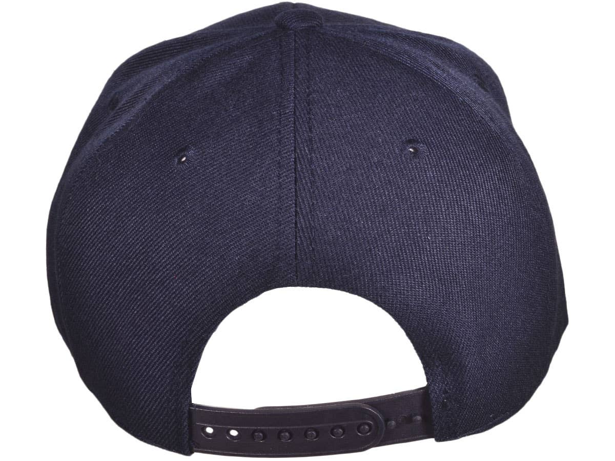Buck Wholesale - Wholesale Flat Brim Cap - Unisex - Blank Snapback Hats - BK Caps Flat Bill Plain Vintage41