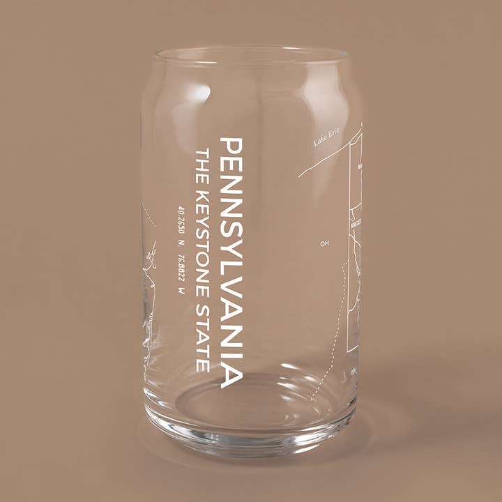 THE CAN - Pennsylvania State Map, 16oz for wholesale by NARBO