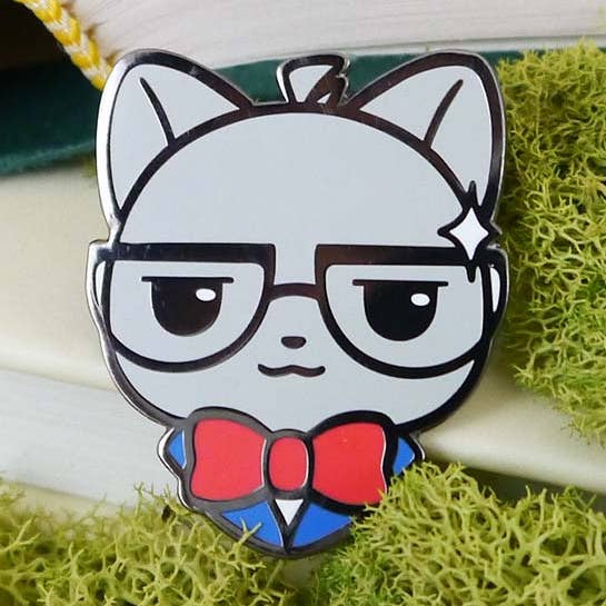 Detective Conyan Cat Enamel Pin for wholesale by Nyanzilla