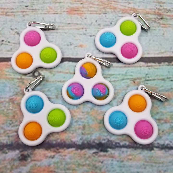 MIAS SHOP - Wholesale Fidget Toy - Kids - Pop Triple Dimple Keychain Fidget Sensory Toy