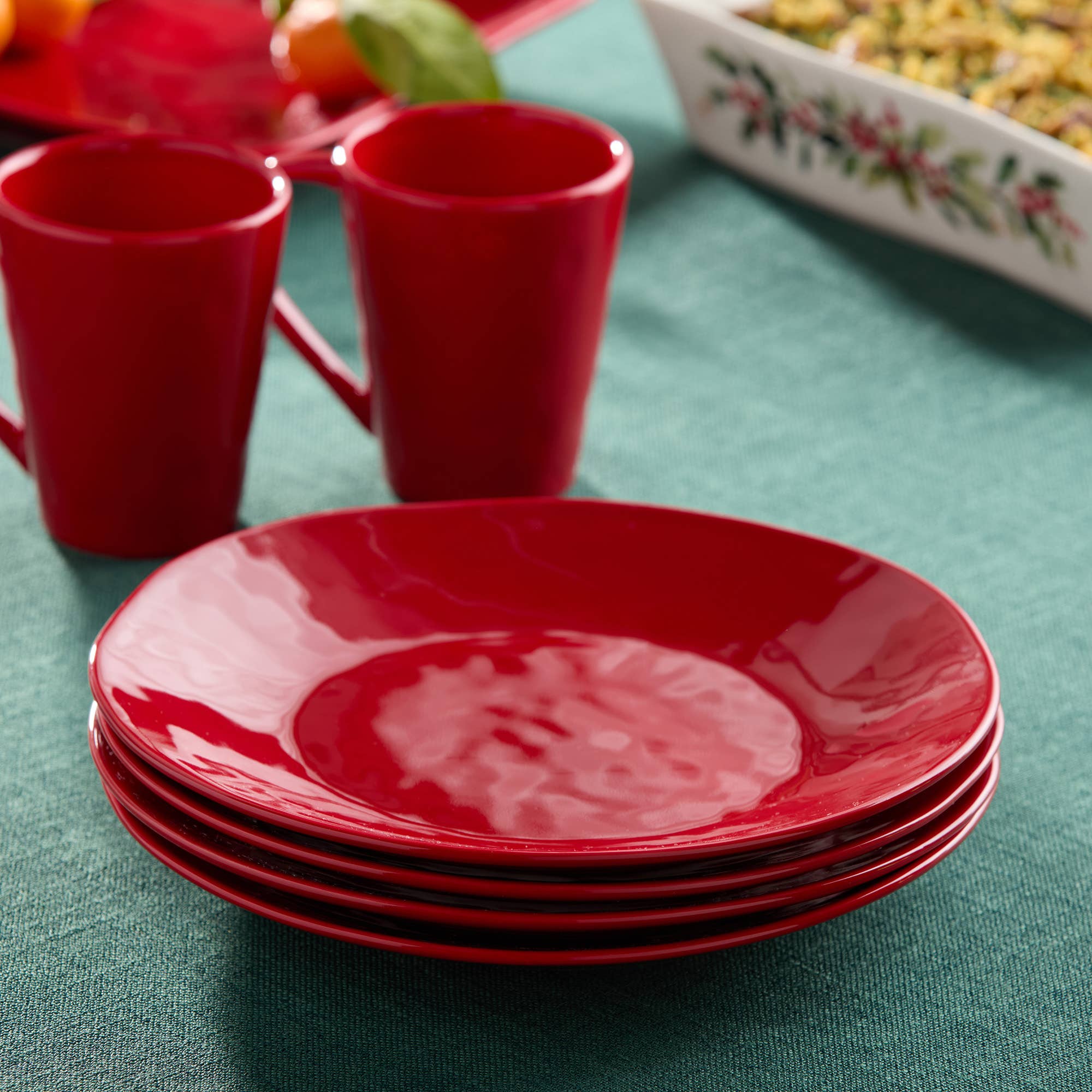 Certified International - Vente Assiette - Assiette à dîner rouge baie 11 pouces3