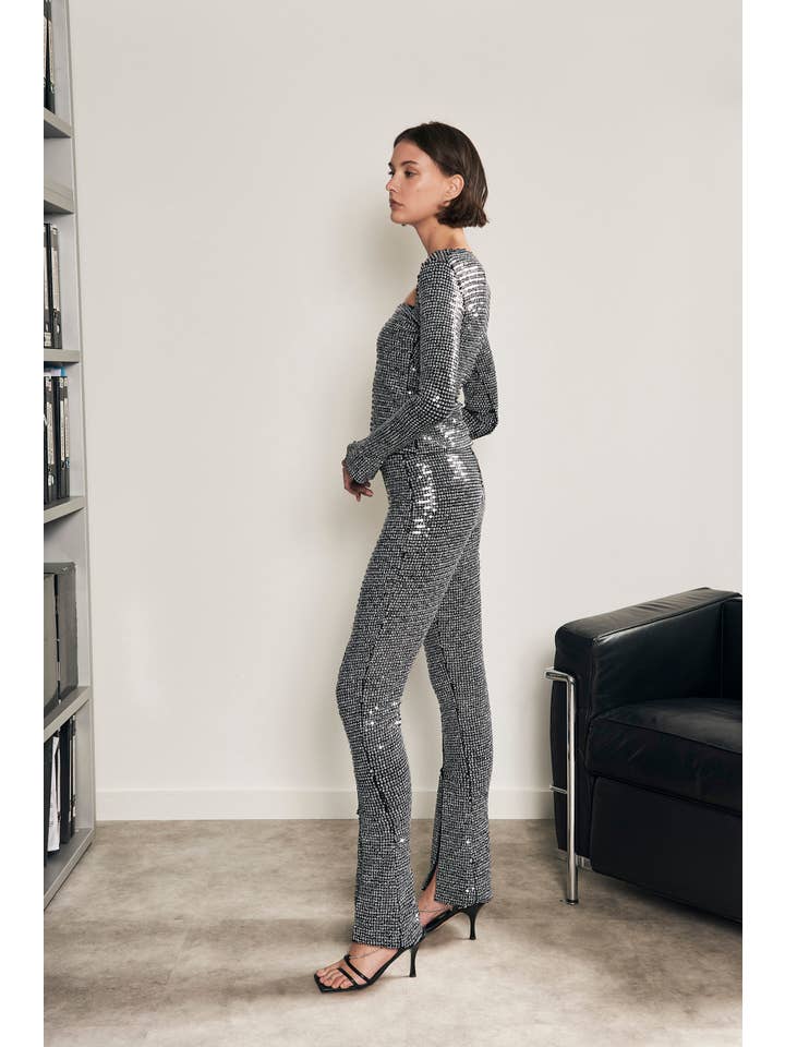 Virago Barcelona - Wholesale Fashion Leggings - Women's - Tomboyhood Leggings Black Sequins1