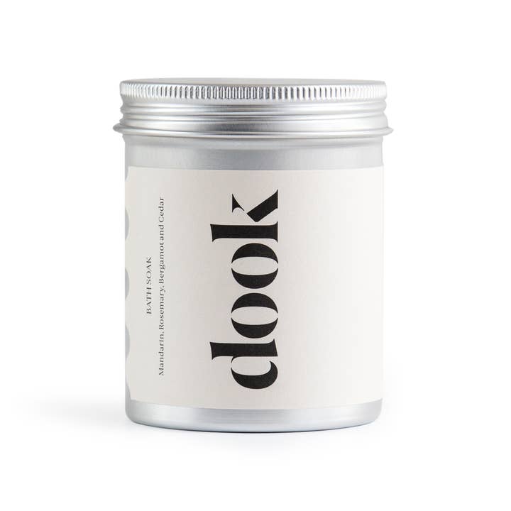 Bath Salts - Mandarin, Bergamot, Rosemary & Cedar 200g Tin for wholesale by Dook - Scottish Salt Soap