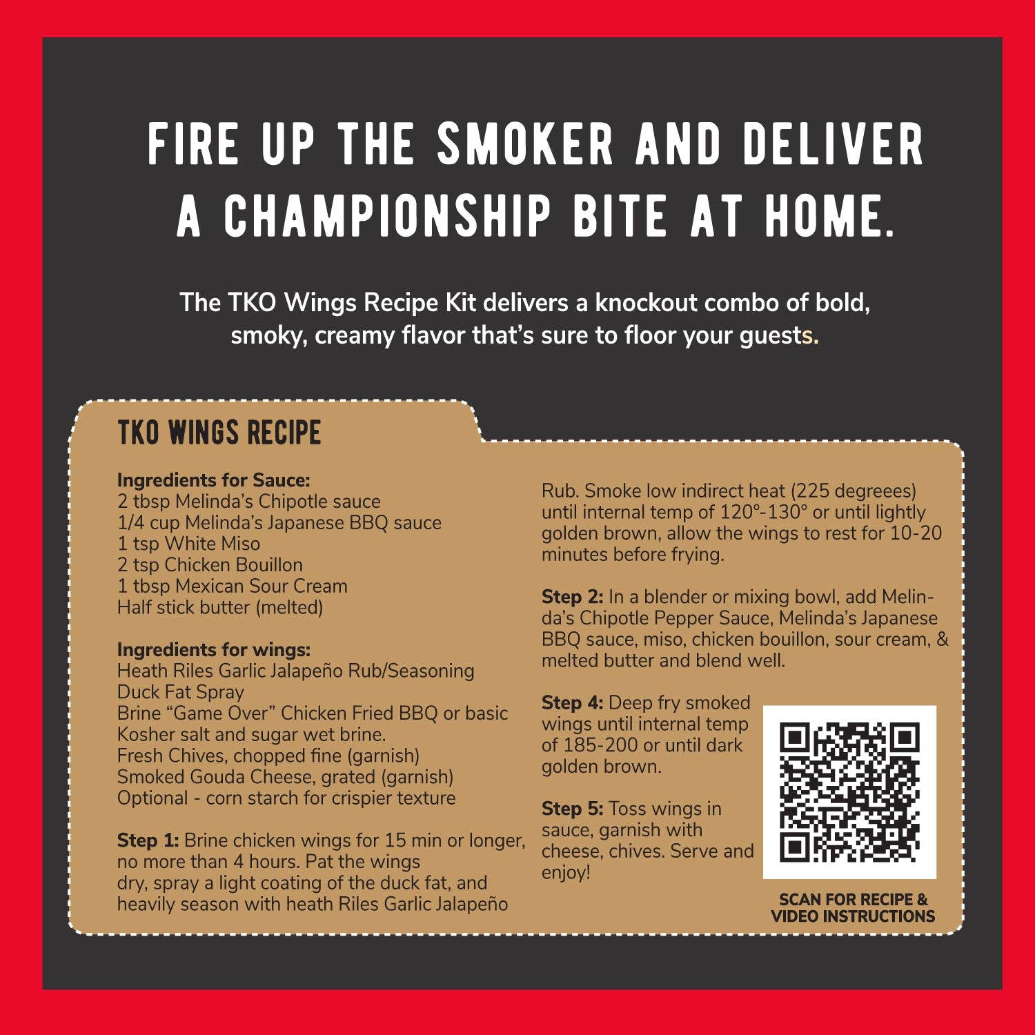 Melinda’s Foods, LLC - Wholesale Rub - Melinda's TKO Wings Recipe Kit7