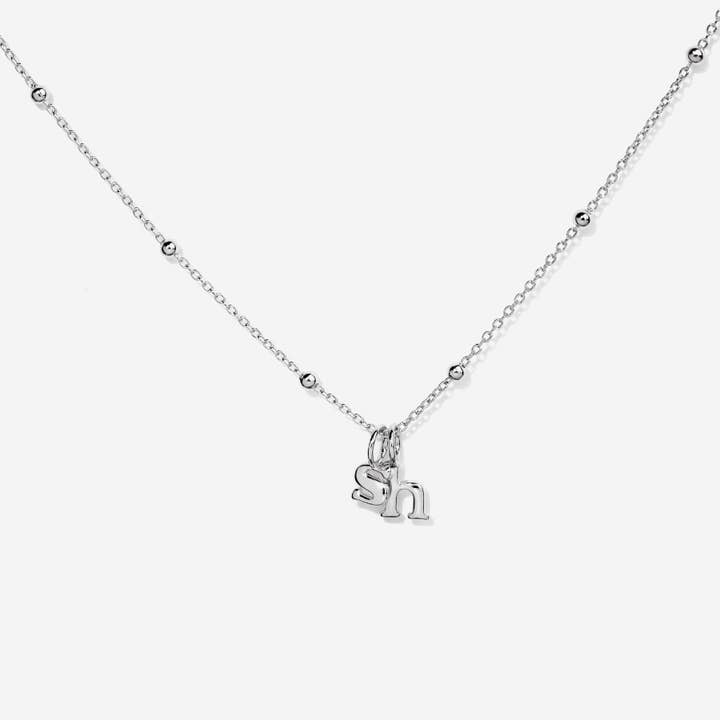 Little Sky Stone - Wholesale Individual Charm/Pendant - Lowercase Initial Letter Silver Charm29