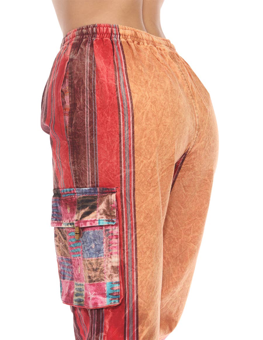 The Collection Royal / Royal Handicrafts - Vendita all'ingrosso Pantalone - Donna - Pantaloni Hippie Boho Hippie in cotone Stonewash22