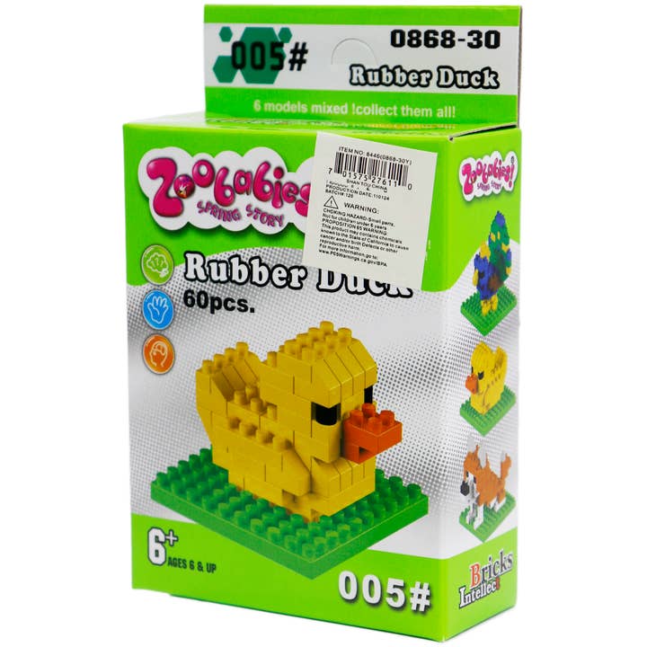Cap Zone - Wholesale Building Set - Kids - Animal Pals DIY Building Block Craft Kit - 12 pcs