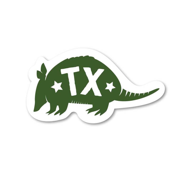 Armadillo Decal for wholesale by Made in Texas Co.
