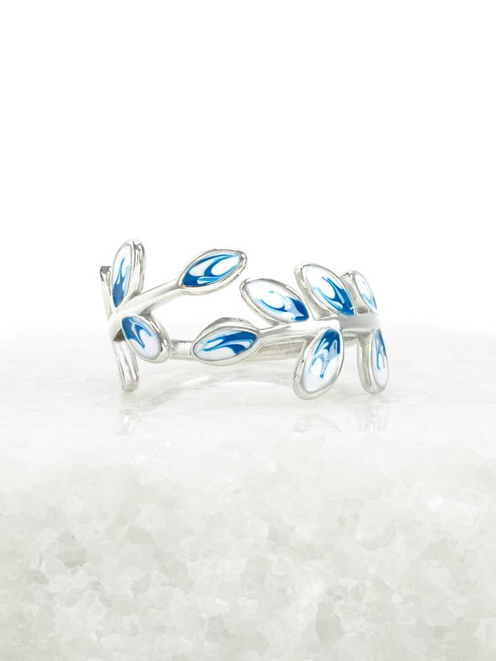 Hope Grows Ring in Silver & Blue for wholesale by Starfish Project UK