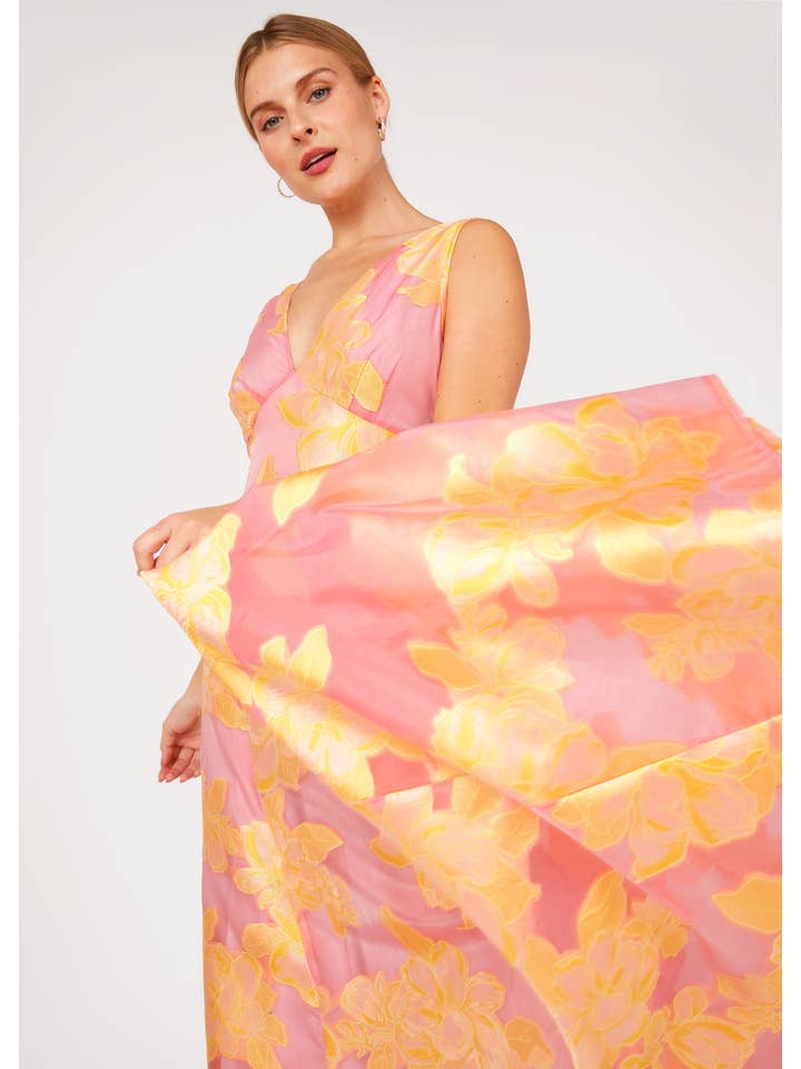 Orange Martha Gown Sorbet Peony Organza for wholesale on Faire2