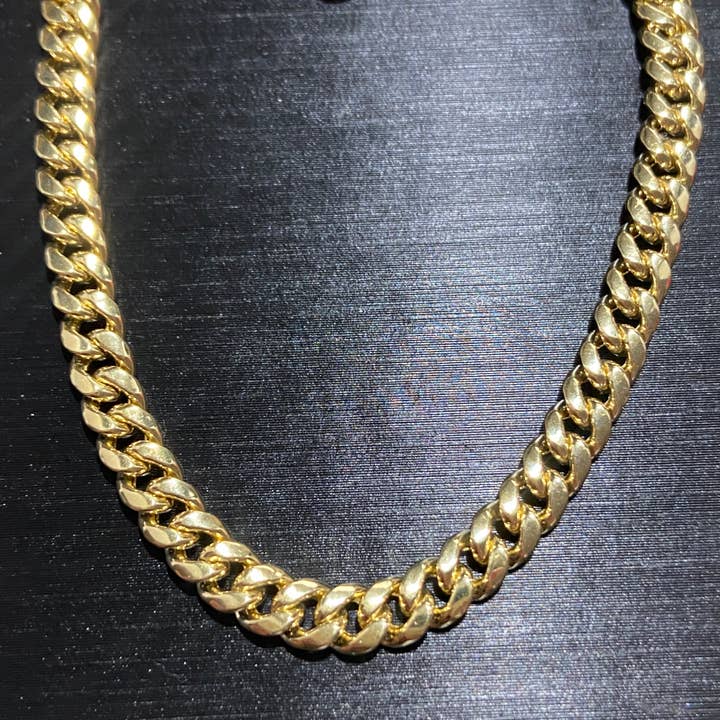 Prestige Jewelry - Wholesale Link & Chain Necklace - Solid Real 14k Gold Miami Cuban Link Chain 20in 5mm