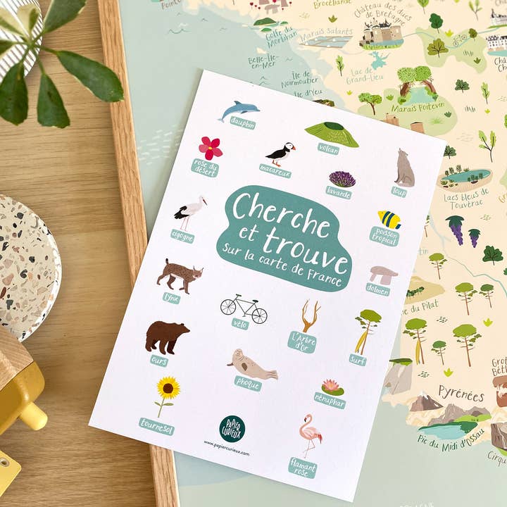 Papier curieux - Wholesale Poster - Fun poster poster map of France3