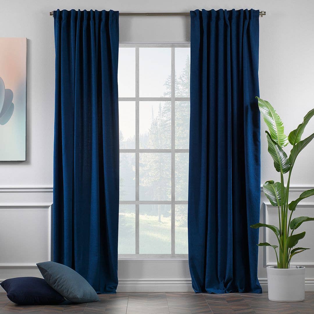 Bes Home Design - Wholesale Curtain - 100" Wide & Extra Long Matte Decorative Custom Size Curtain61