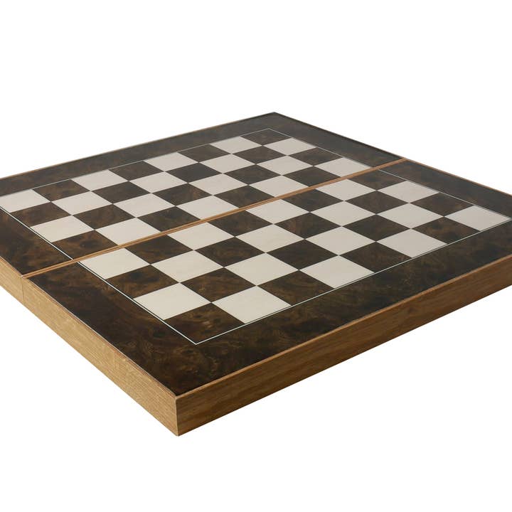 WorldWise Imports – wholesale Brädspel – Backgammon- Burlwood Decoupage hopfällbar Set