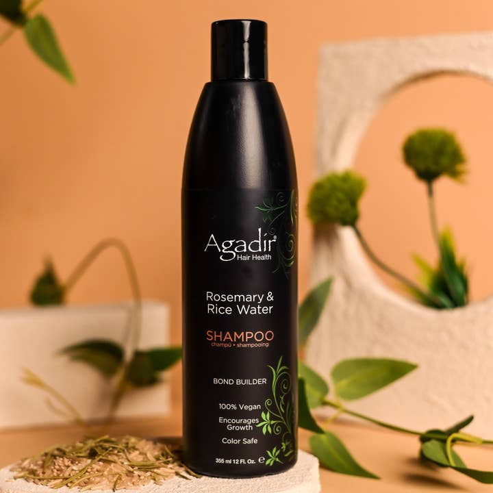Rosemary & Rice Water Shampoo (12 oz) for wholesale by Agadir