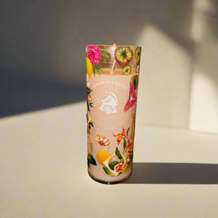 Mandy - Wholesale Jar/Filled Candle - Wölffer Estate Wine Bottle Candle – Handcrafted Upcycled Luxury0