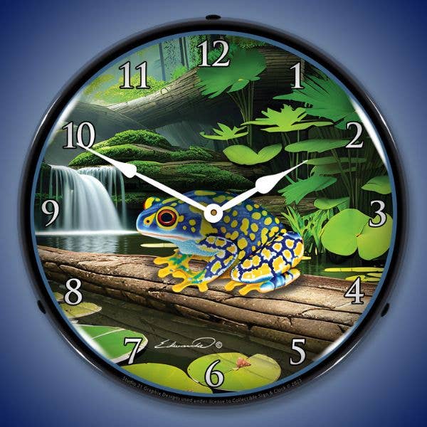 Poison Dart Frog Blue for wholesale by Collectable Sign and Clock LLC.