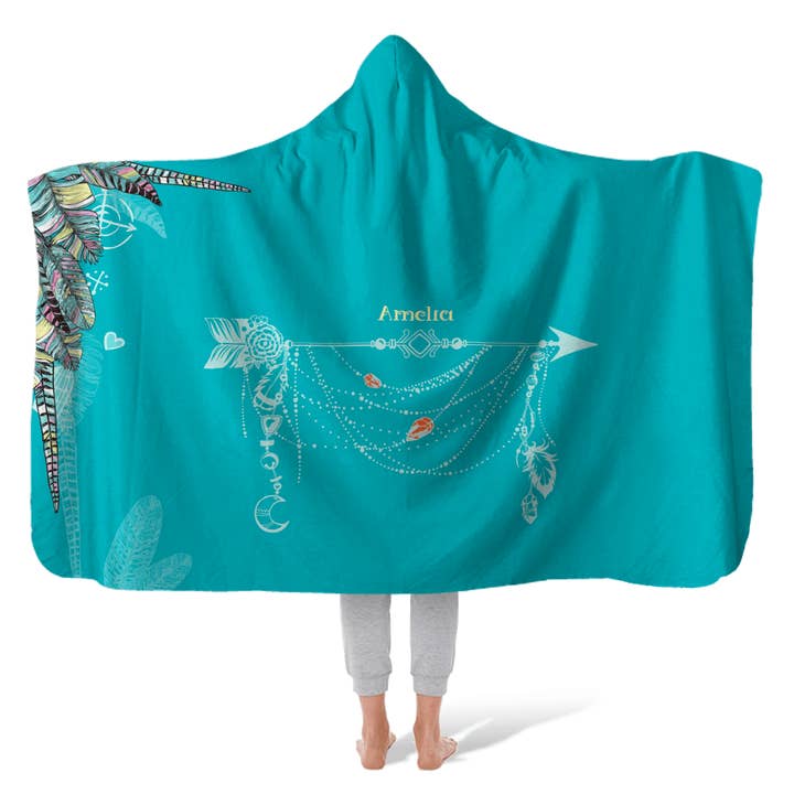 Hooded Fleece Blanket: Drifter for wholesale by Sam and Zoey