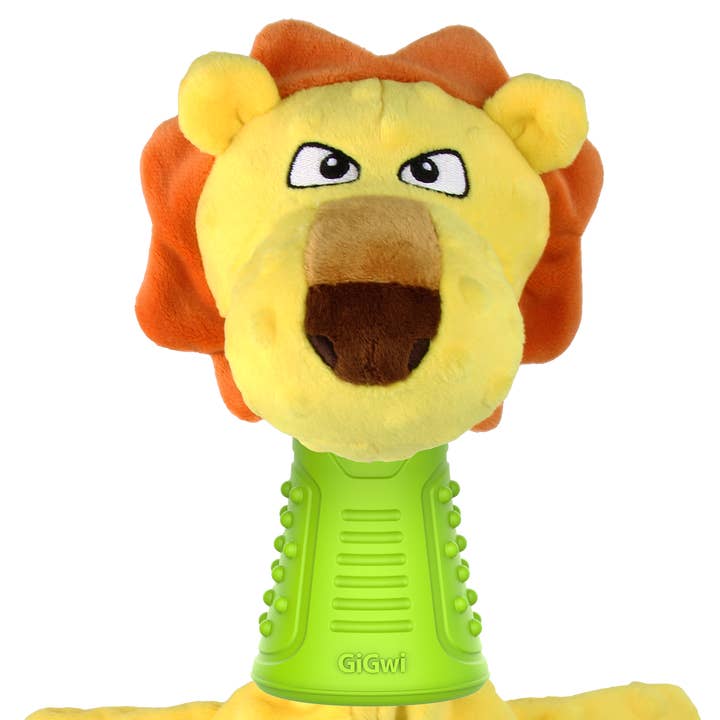 Peluche Lion Wild Hunter 3-en-1, jouet distributeur de friandises pour chien pour la vente par Barkwow