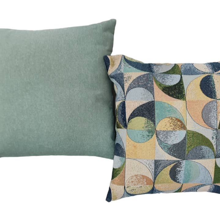 Lunaria Lab - Wholesale Throw Pillow Cover - Double sided Majolic/Tiffany Gobelin Pillowcase
