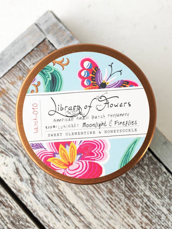 AQUA & BIRDS CANDLE for wholesale by Library of Flowers