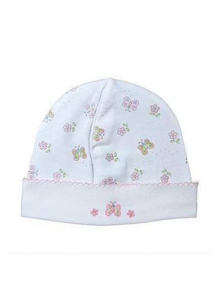 Sommerfugl Print Pima bomuld Baby pige hat for engroshandel hos Baby Threads