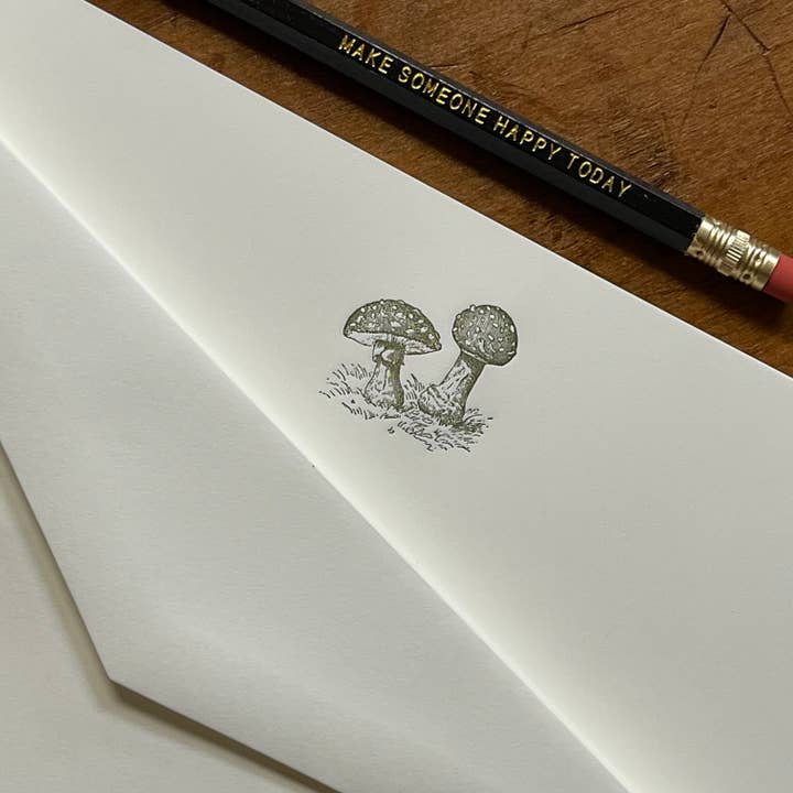 Papeterie / Champignons pour la vente par Somersault Letterpress